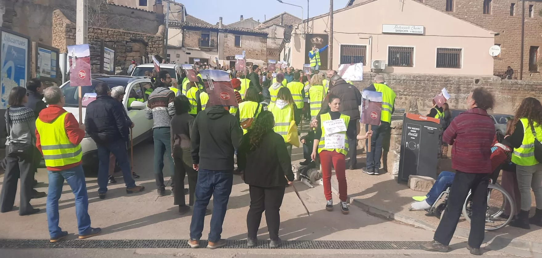 Movilización para pedir la mejora urgente de la carretera A 125 