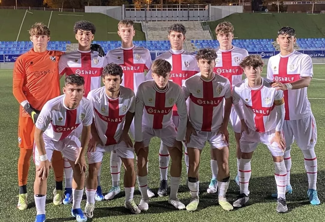 Once del Huesca DHJ en Badalona.