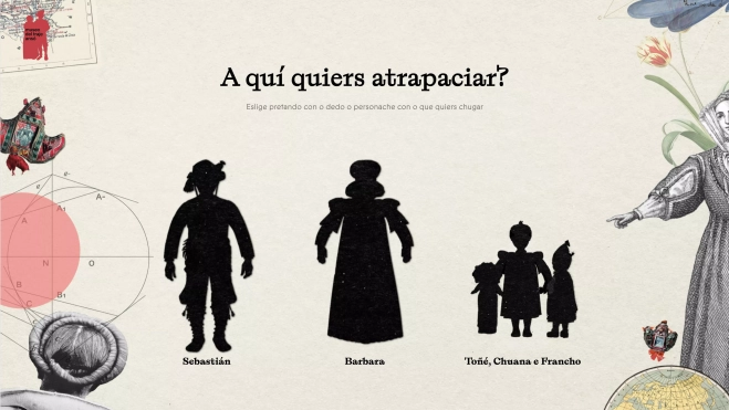 Imagen del juego interactivo. Imagen del juego interactivo.