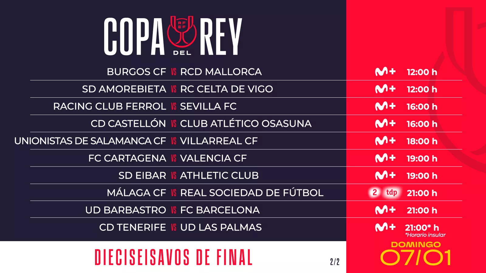 Horarios Copa del Rey. El Barbastro-Barcelona, a las 21h; y el Huesca, a las 19h el día de Reyes