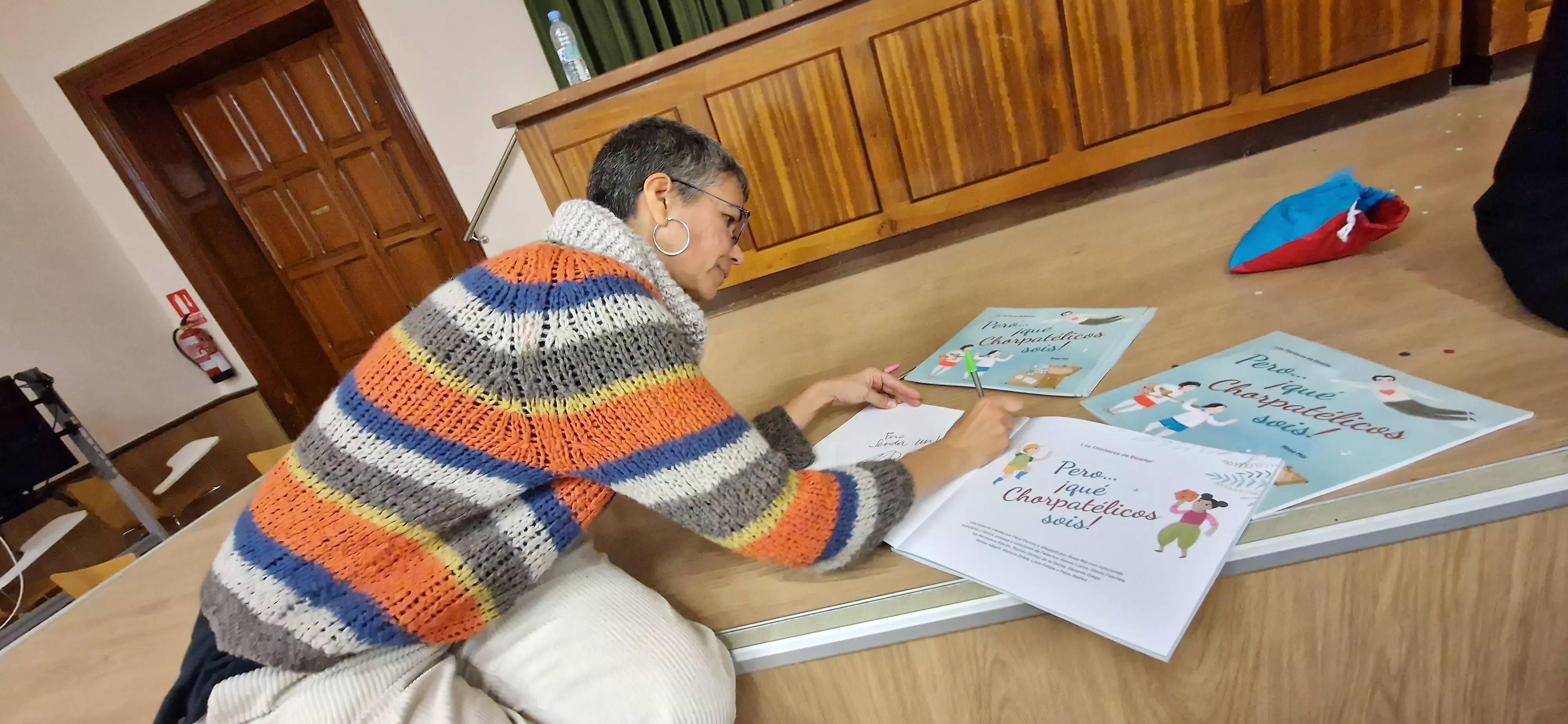 Rosa Mai. Presentación del libro de los Chorpatélicos de los Titiriteros de Binéfar. Foto Myriam Martínez