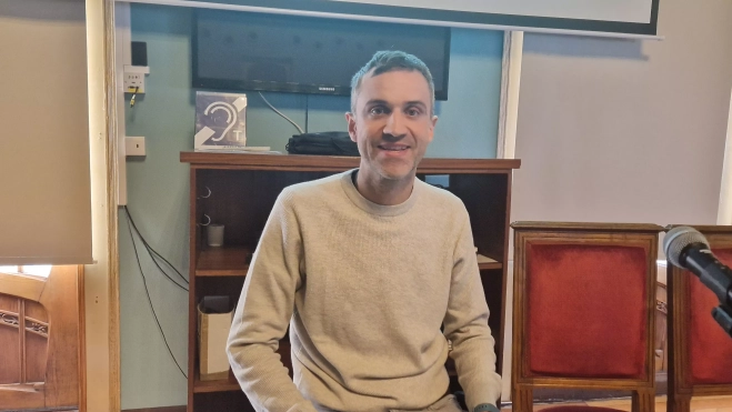 Álex Bargués, presidente de Cocemfe Huesca. Foto Myriam Martínez Álex Bargués, presidente de Cocemfe Huesca. Foto Myriam Martínez