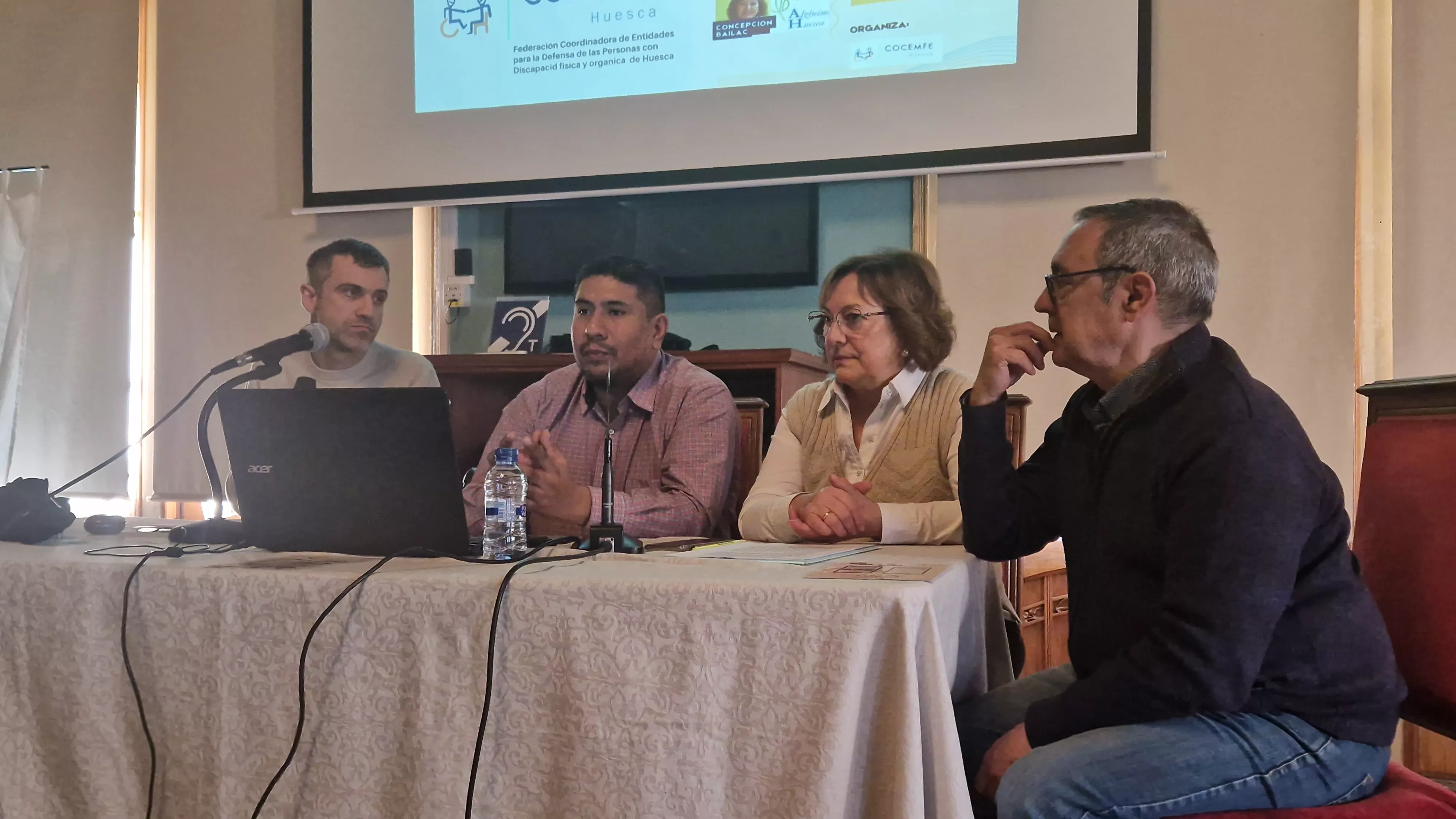 Álex Bargués, Eric Guardamino, Concha Bailac y Jacobo Morlán. Foto Myriam Martínez