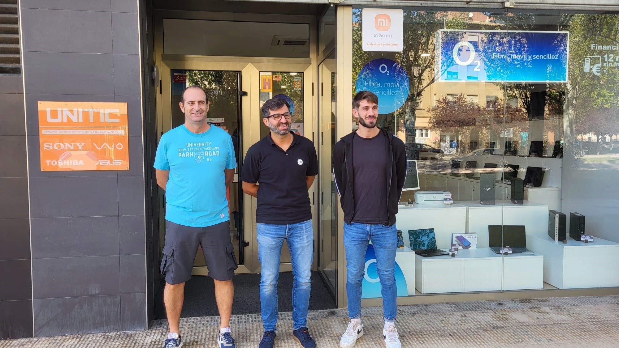 José Nolasco, David Justes y Gerard Carmona, ante Unitic, donde han analizado el Bada-Anaitasuna