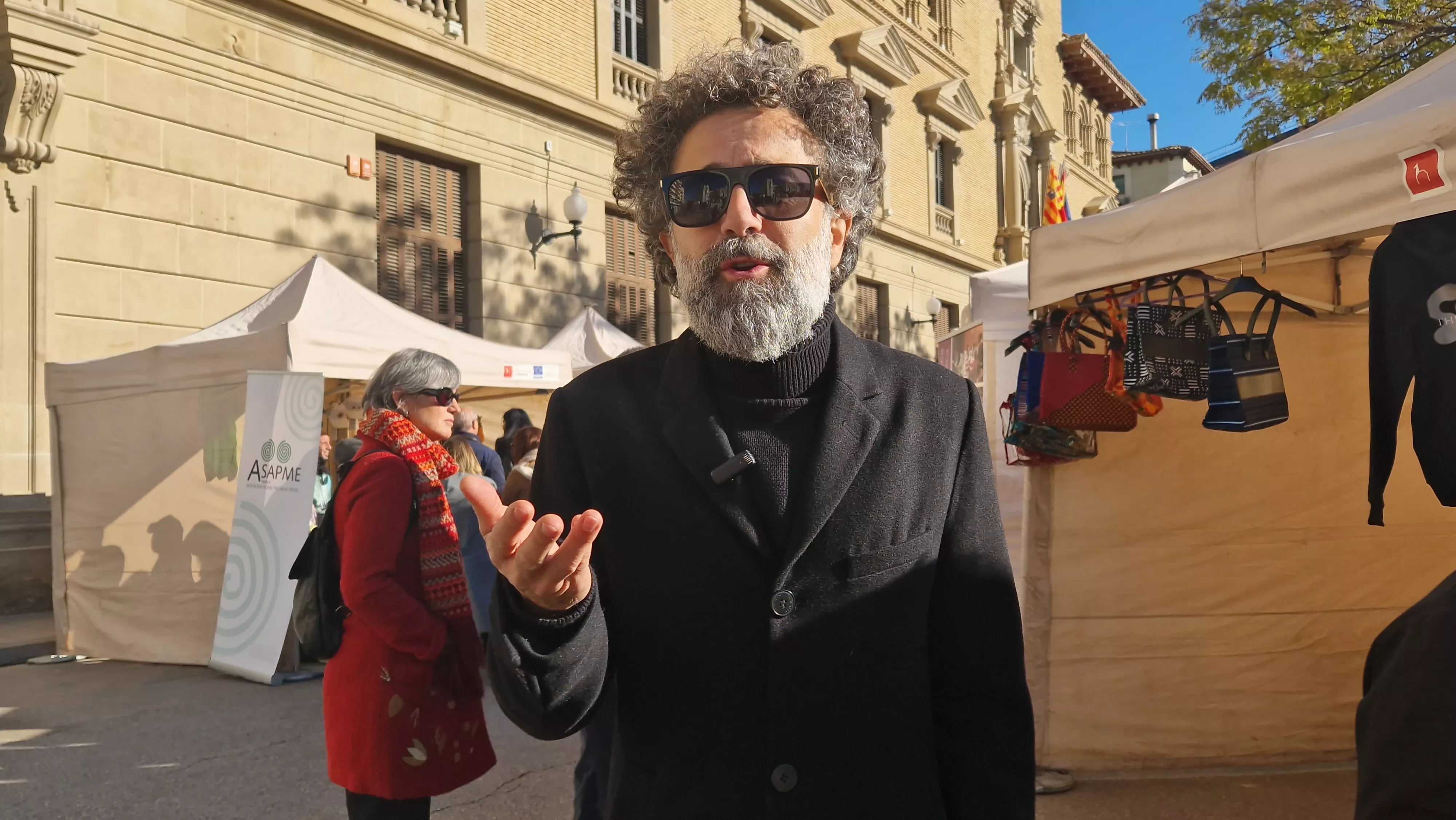 Raúl Usieto "Pecker". Iniciativa Libros que importan en Huesca. Foto Myriam Martínez 