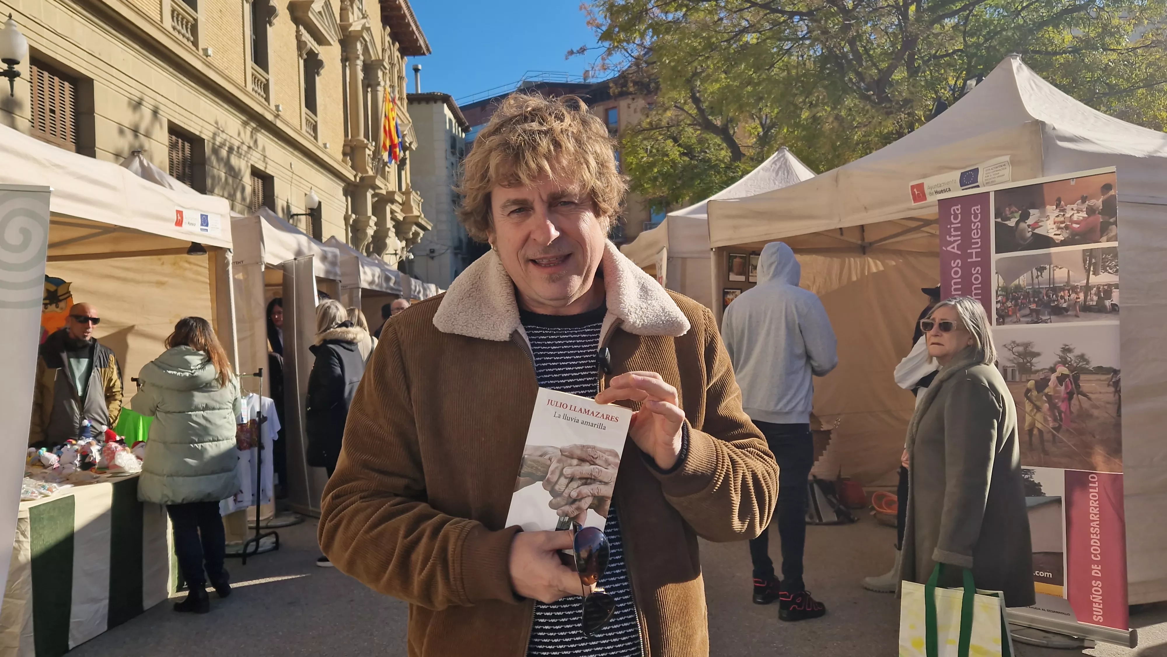 Alfonso Palomares. Iniciativa Libros que importan en Huesca. Foto Myriam Martínez 