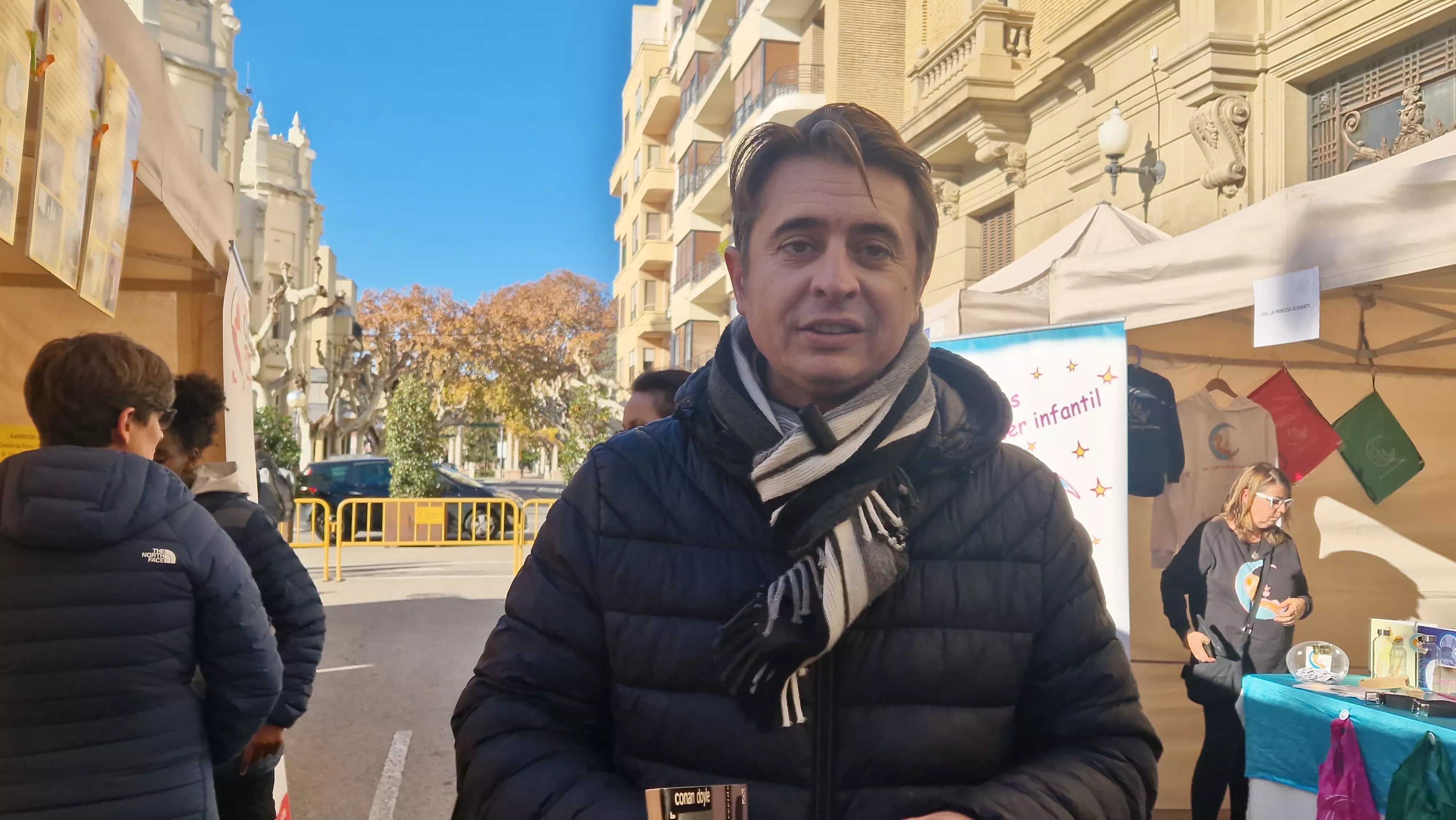 Fernando Sarasa. Iniciativa Libros que importan en Huesca. Foto Myriam Martínez 