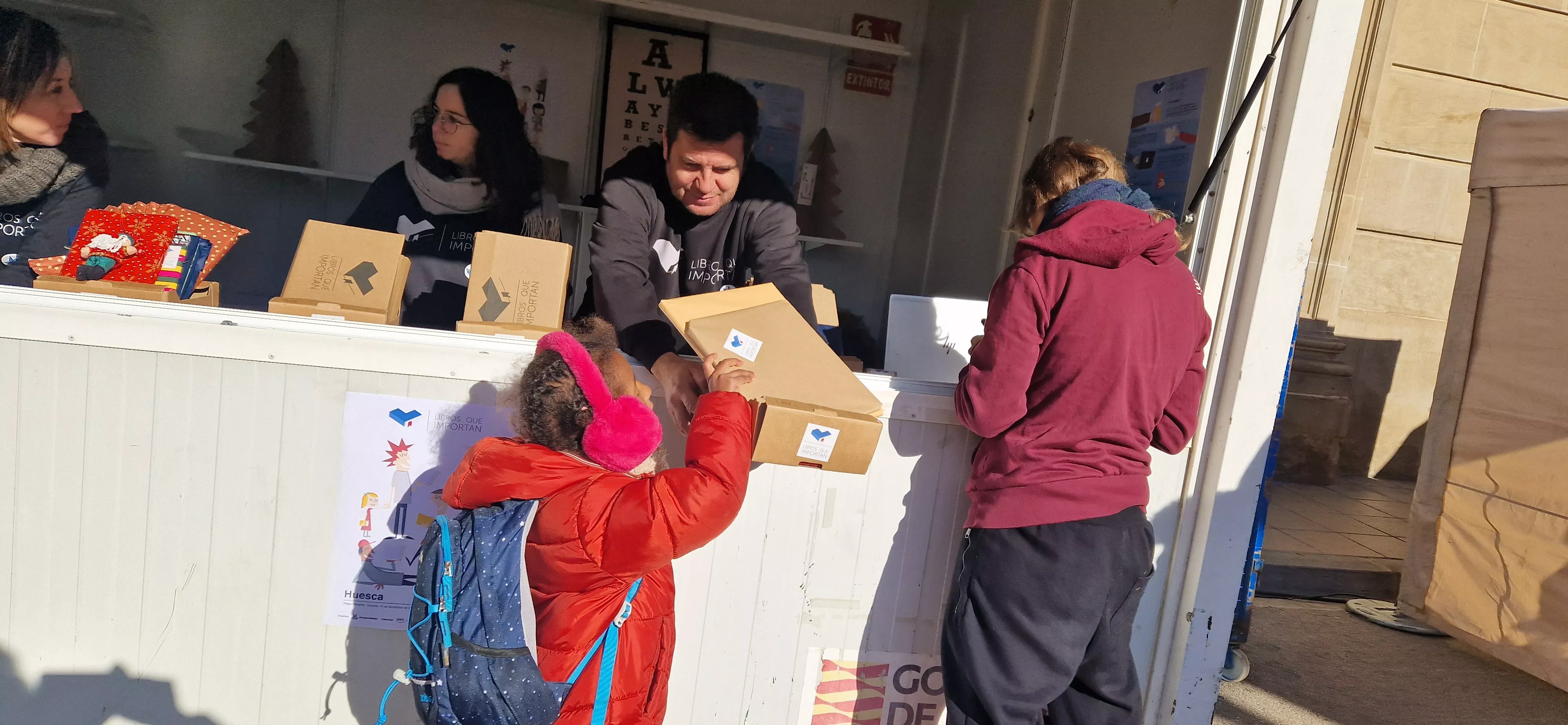 Iniciativa Libros que importan en Huesca. Foto Myriam Martínez 