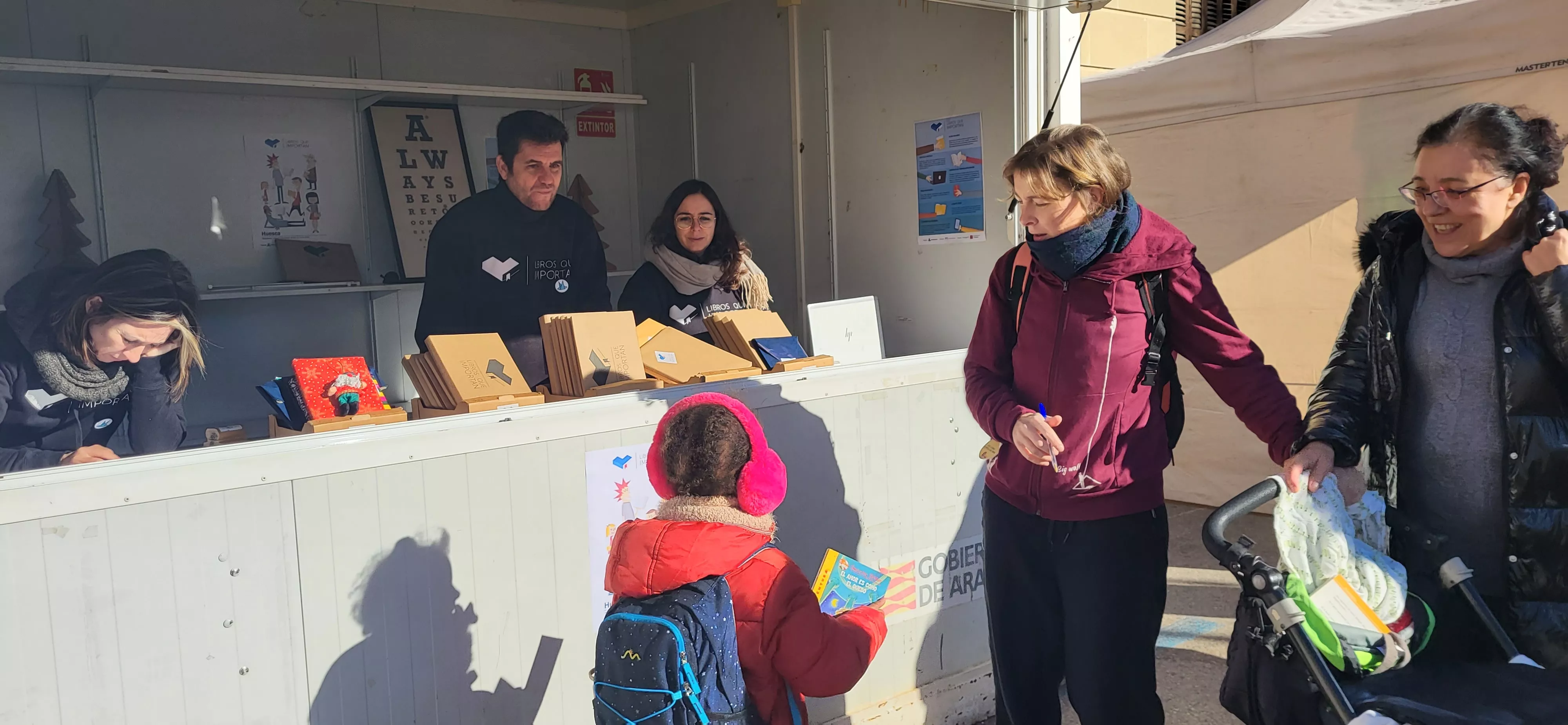 Iniciativa Libros que importan en Huesca. Foto Mercedes Manterola 