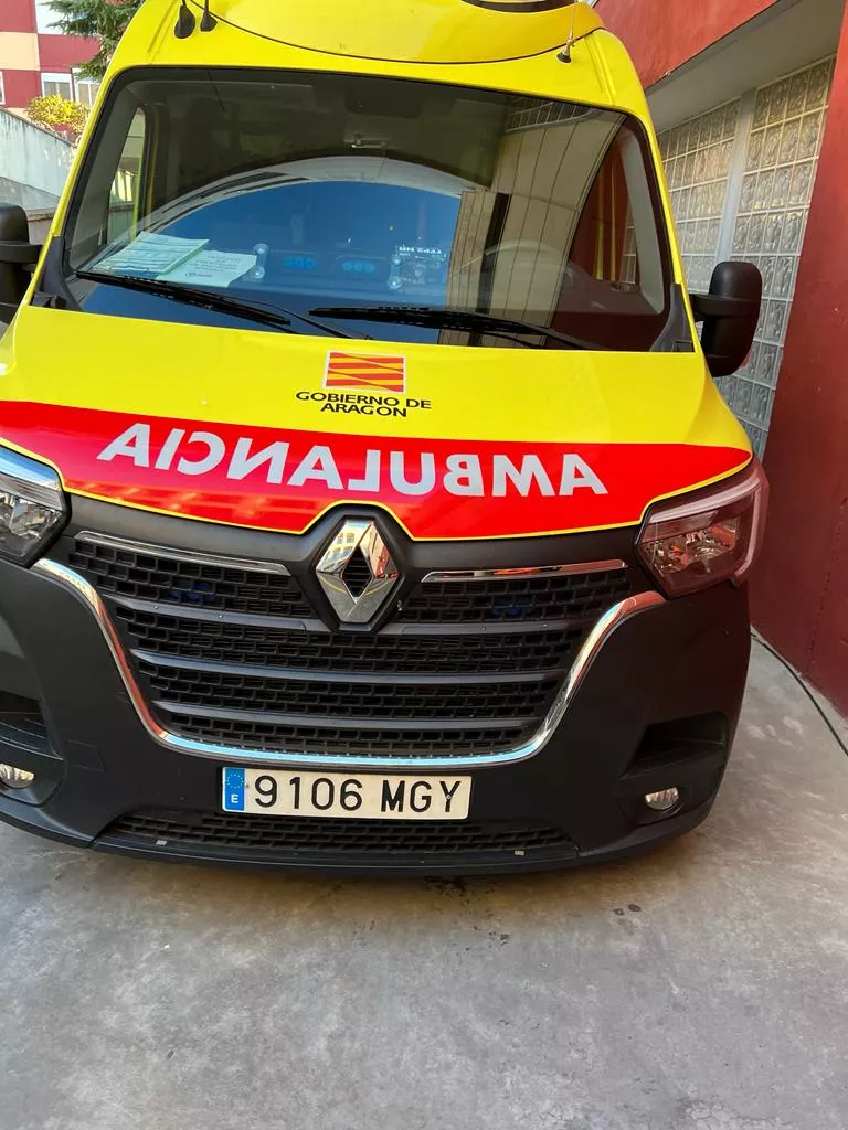 Ambulancia saboteada en Huesca esta mañana