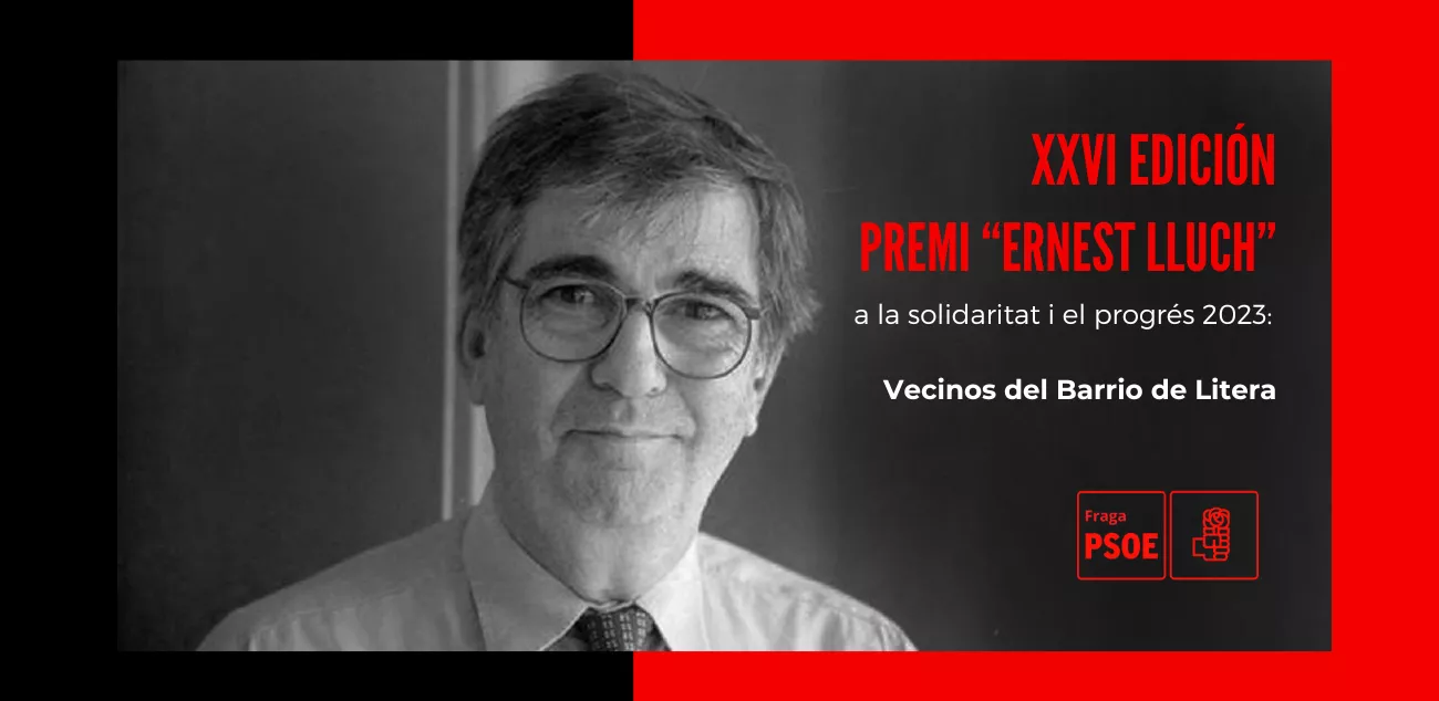 Cartel XXVI edición Premio Ernest Lluch.