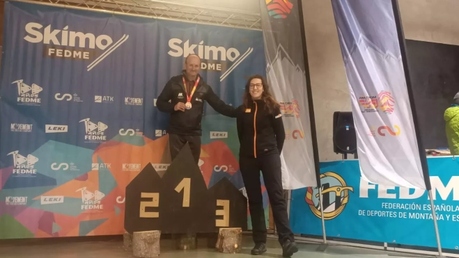 Podio Óscar Díez en sprint Podio Óscar Díez en sprint