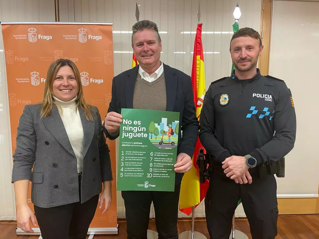 Verónica Alins, Ignacio Gramún y David Buil han presentado la campaña informativa "No es un juguete".