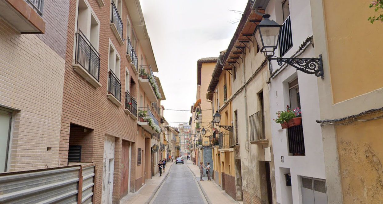 Calle Lanuza en Huesca.