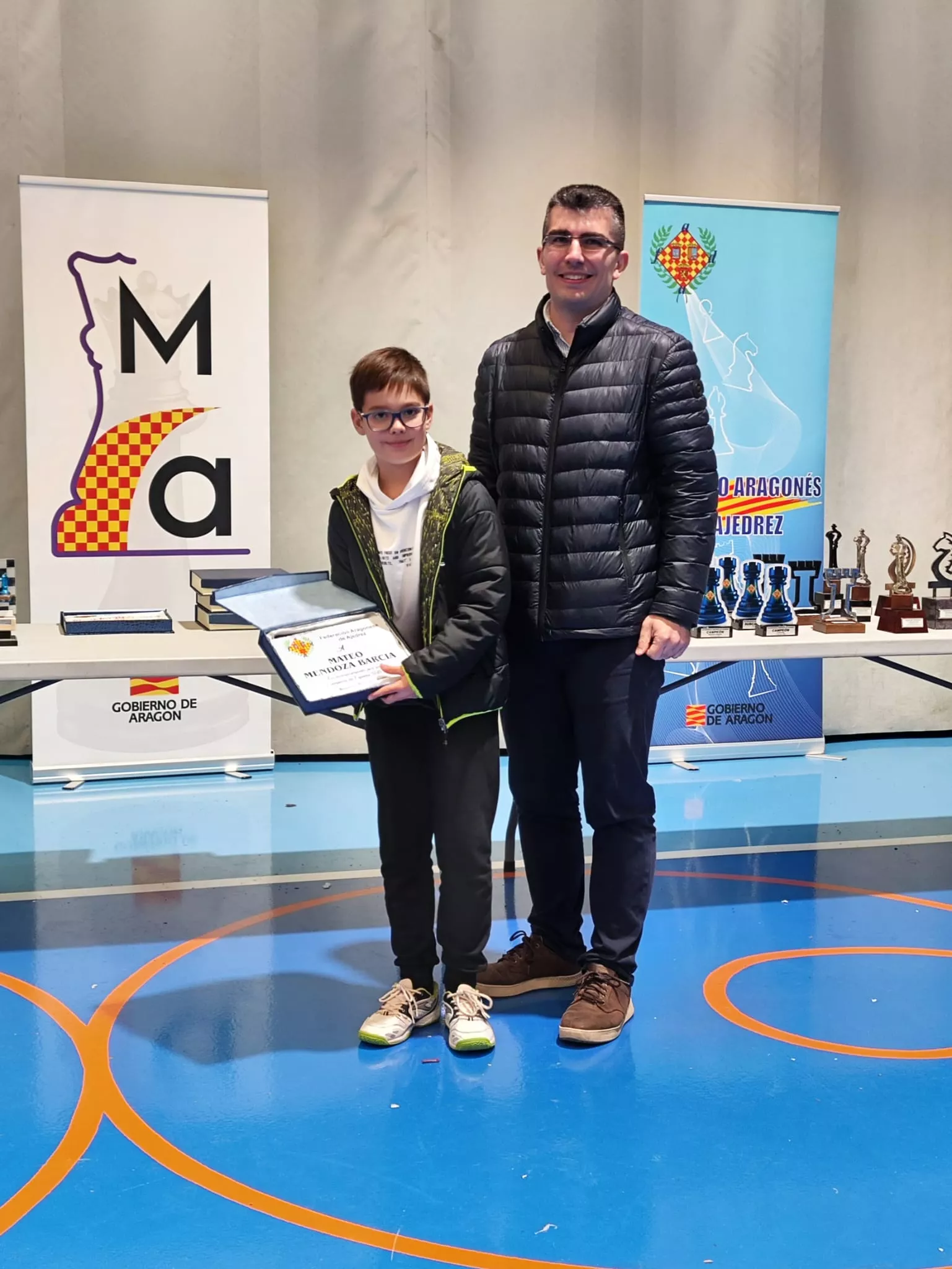Reconocimiento a Mateo Mendoza, campeón de España sub 10