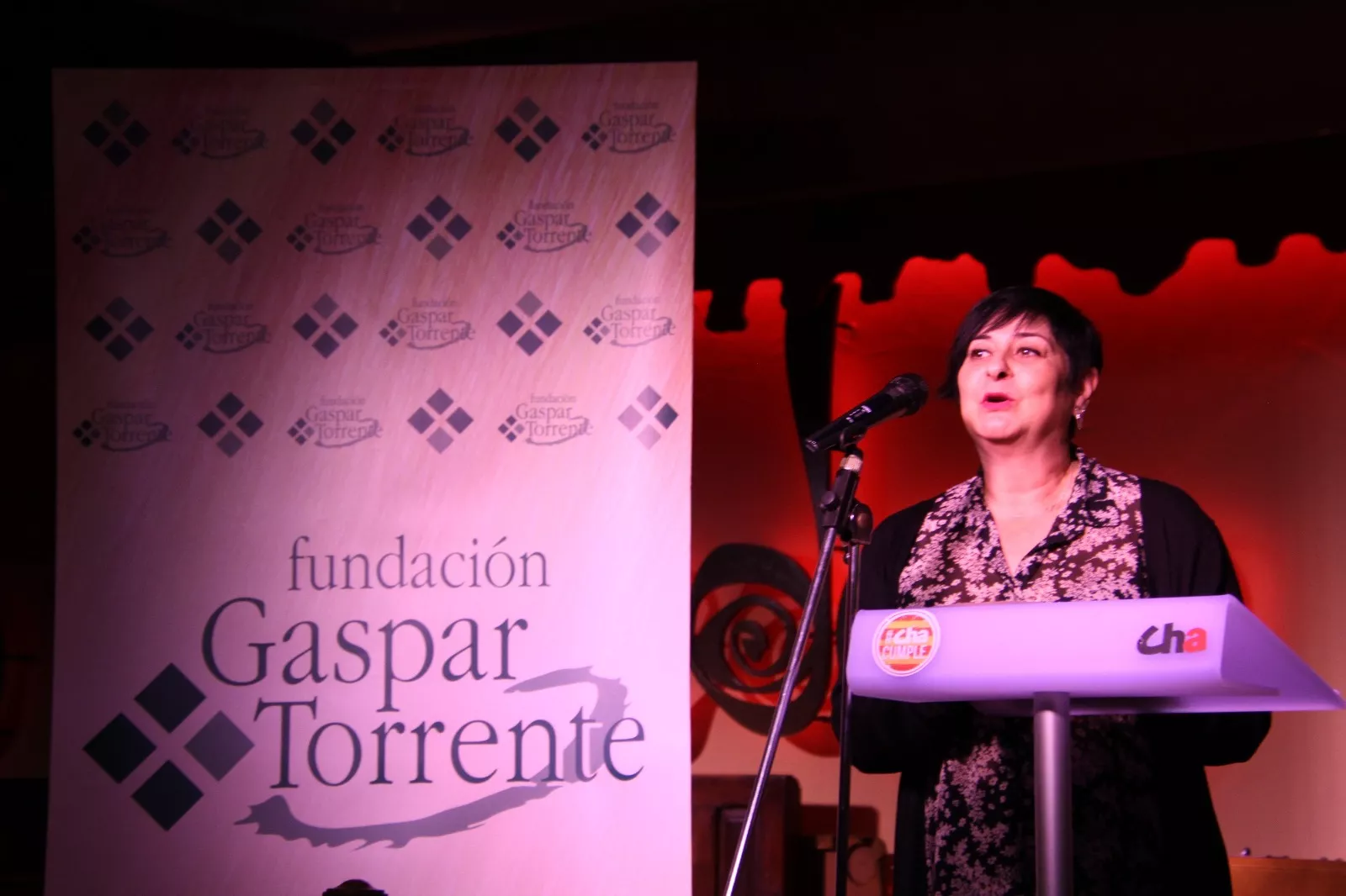 Entrega del premio a la Defensa y Libertades de Aragón a la sala Edén. Foto Carlos Neofato 