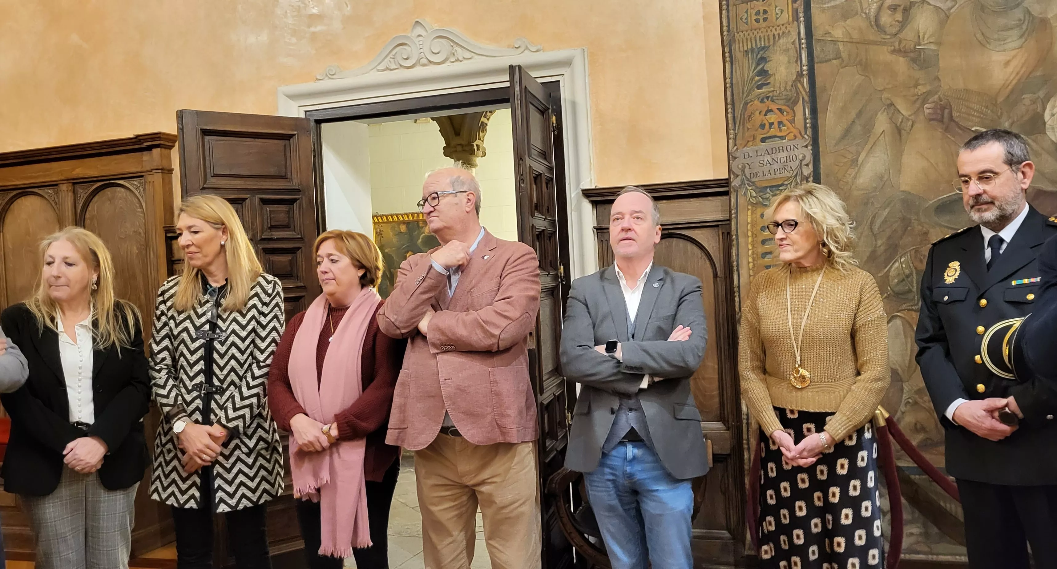Acto de homenaje a la figura del Justicia de Aragón en el Ayuntamiento de Huesca. Foto Mercedes Manterola