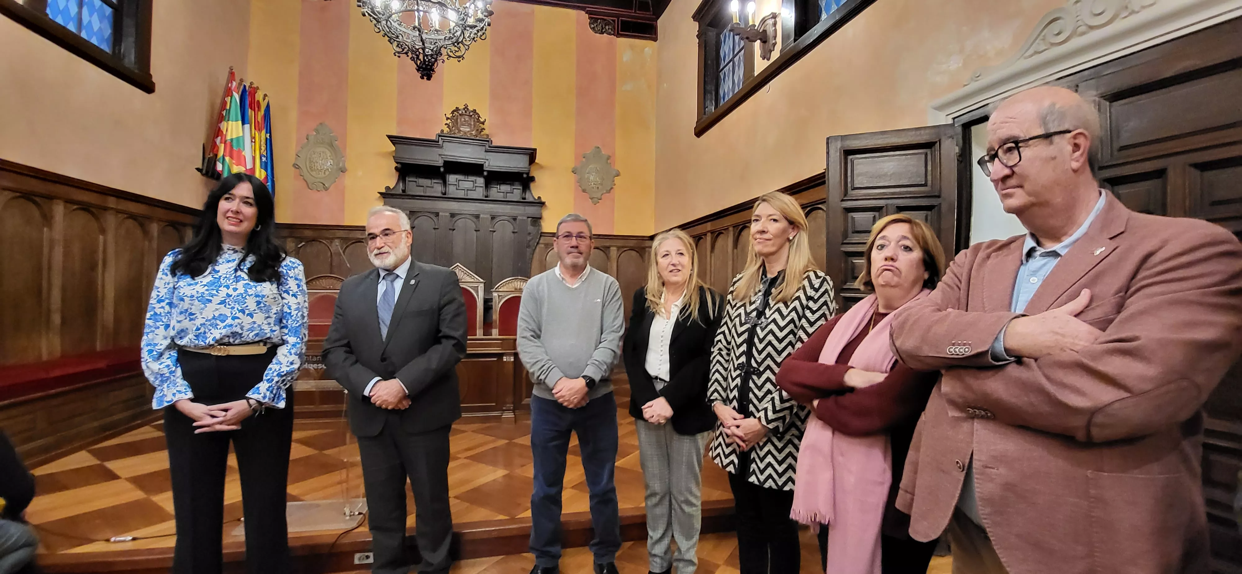 Acto de homenaje a la figura del Justicia de Aragón en el Ayuntamiento de Huesca. Foto Mercedes Manterola