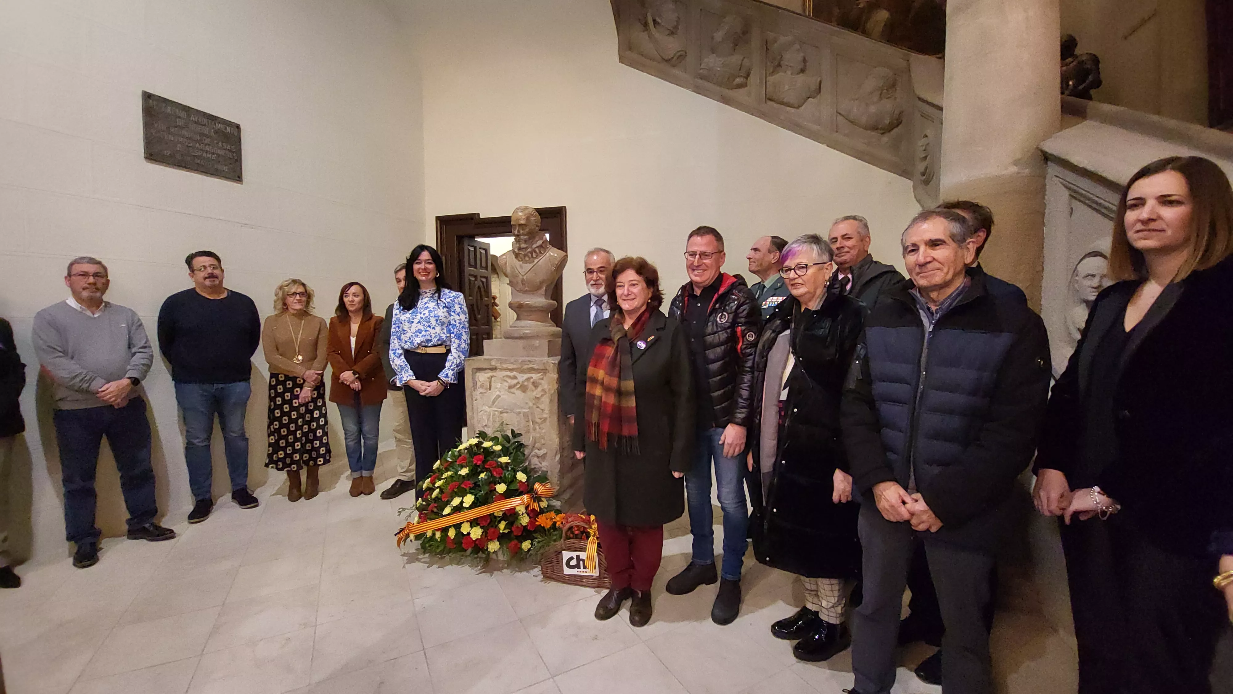 Acto de homenaje a la figura del Justicia de Aragón en el Ayuntamiento de Huesca. Foto Mercedes Manterola