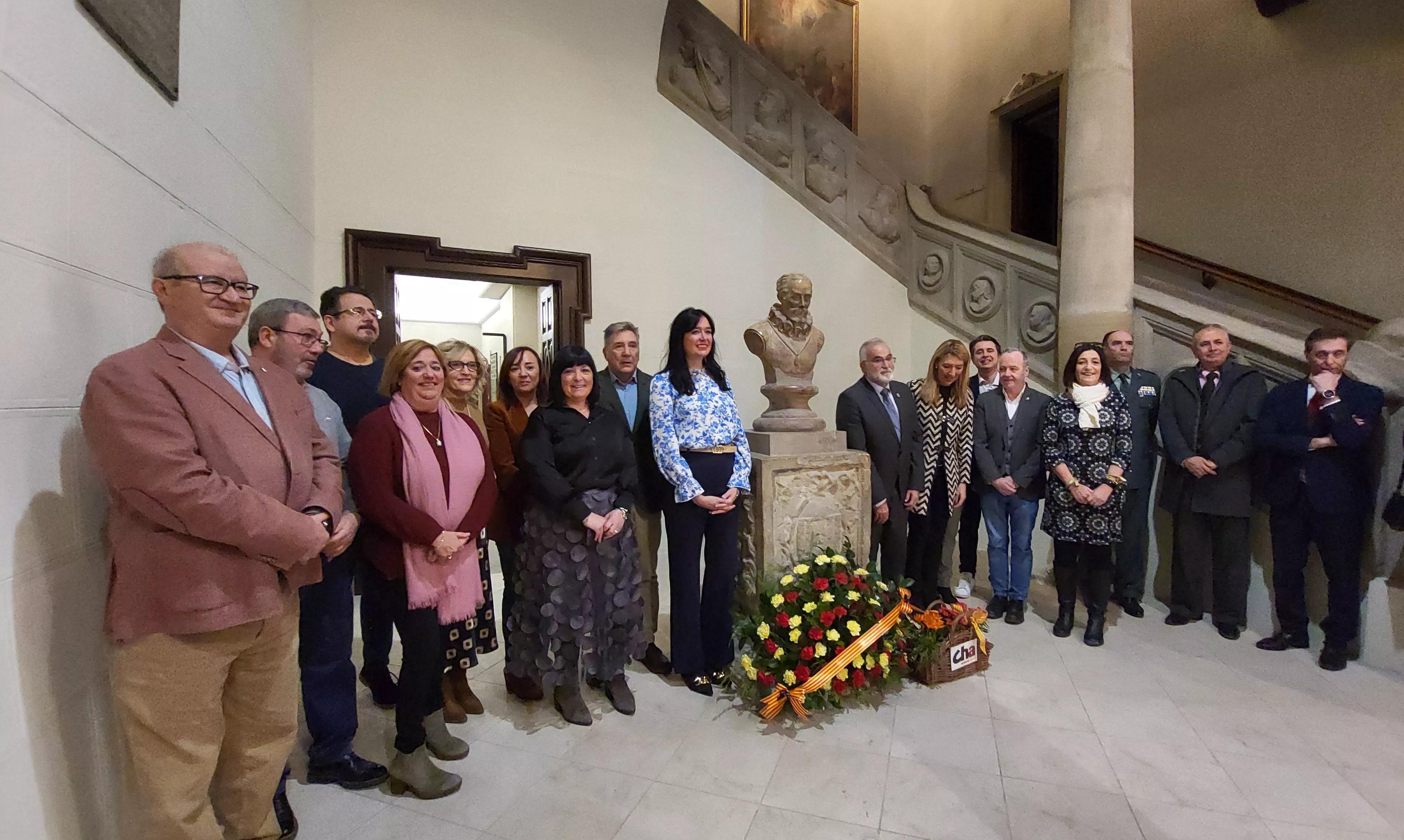 Acto de homenaje a la figura del Justicia de Aragón en el Ayuntamiento de Huesca. Foto Mercedes Manterola