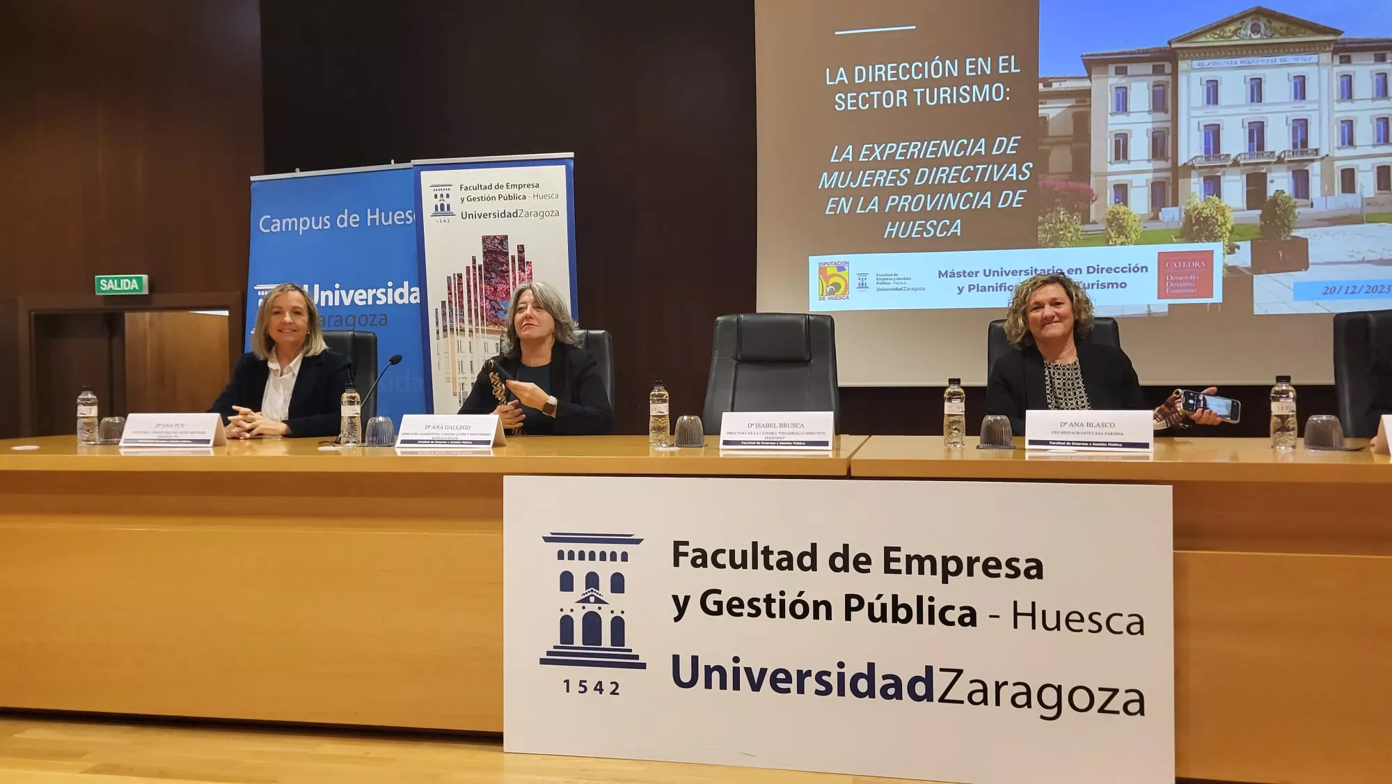 Mesa redonda de las mujeres referentes en turismo de Huesca