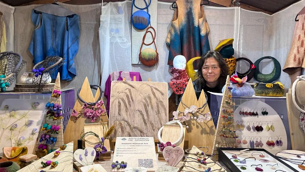 Apertura de la Feria de Artesanía de Navidad de Huesca. Foto Mercedes Manterola