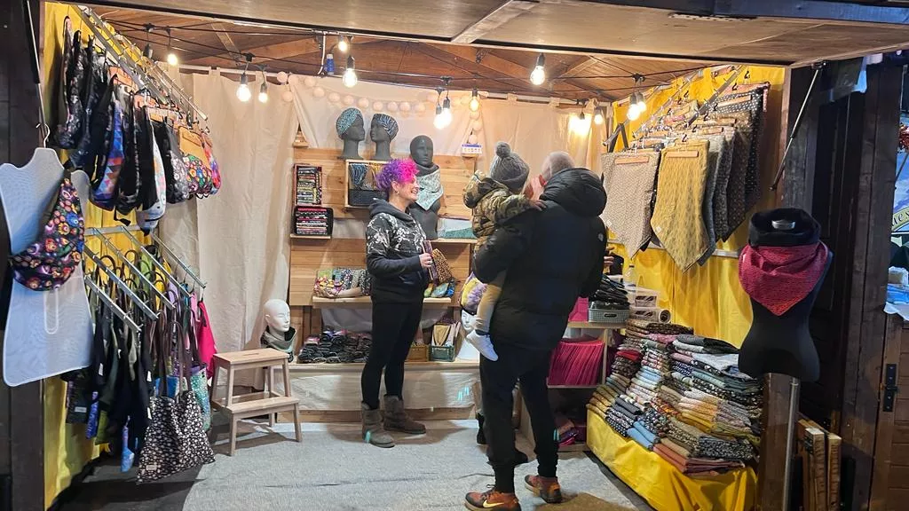 Apertura de la Feria de Artesanía de Navidad de Huesca. Foto Mercedes Manterola
