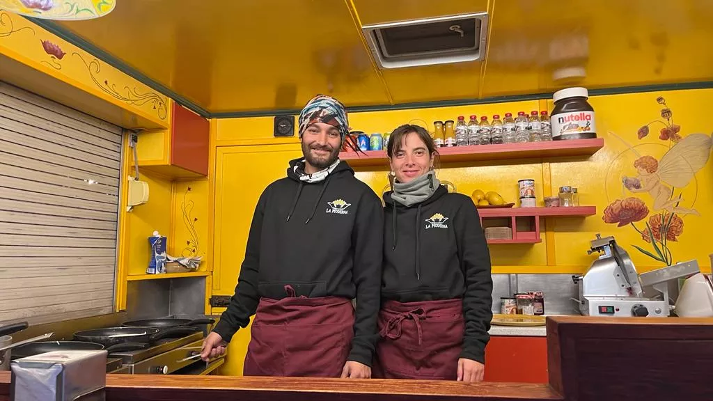 Apertura de la Feria de Artesanía de Navidad de Huesca. Foto Mercedes Manterola