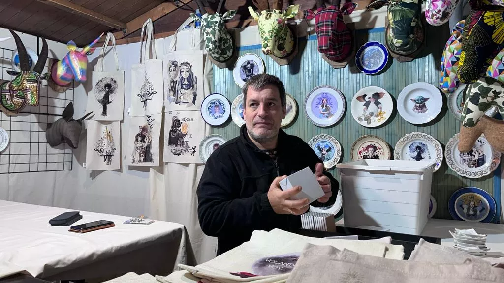 Apertura de la Feria de Artesanía de Navidad de Huesca. Foto Mercedes Manterola