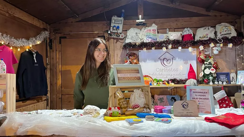 Apertura de la Feria de Artesanía de Navidad de Huesca. Foto Mercedes Manterola