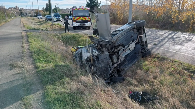 Accidente en la N330 cerca de Huesca Accidente en la N330 cerca de Huesca