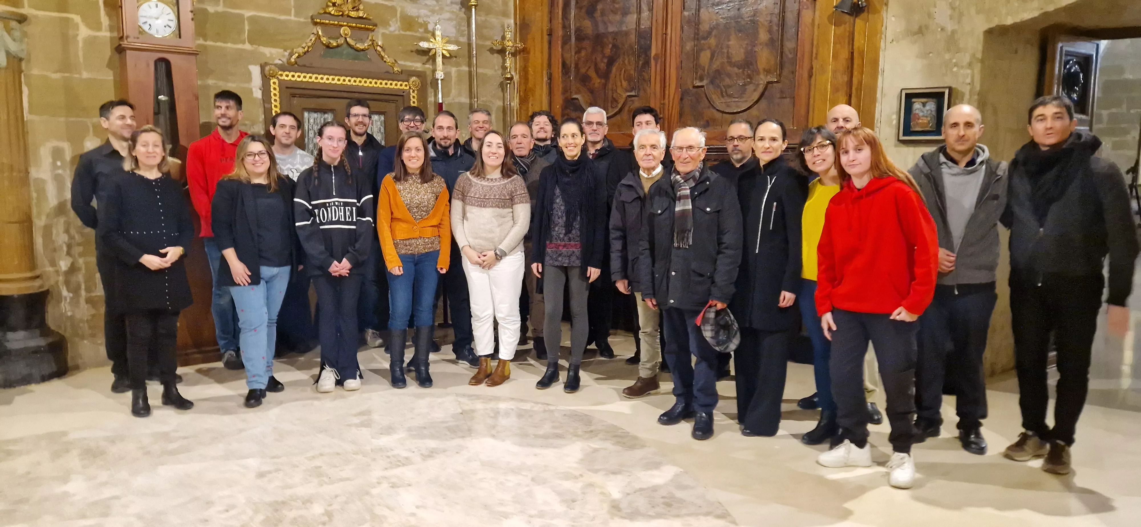 Imagen tomada después del concierto de Navidad de la Coral Oscense. Foto Myriam Martínez 