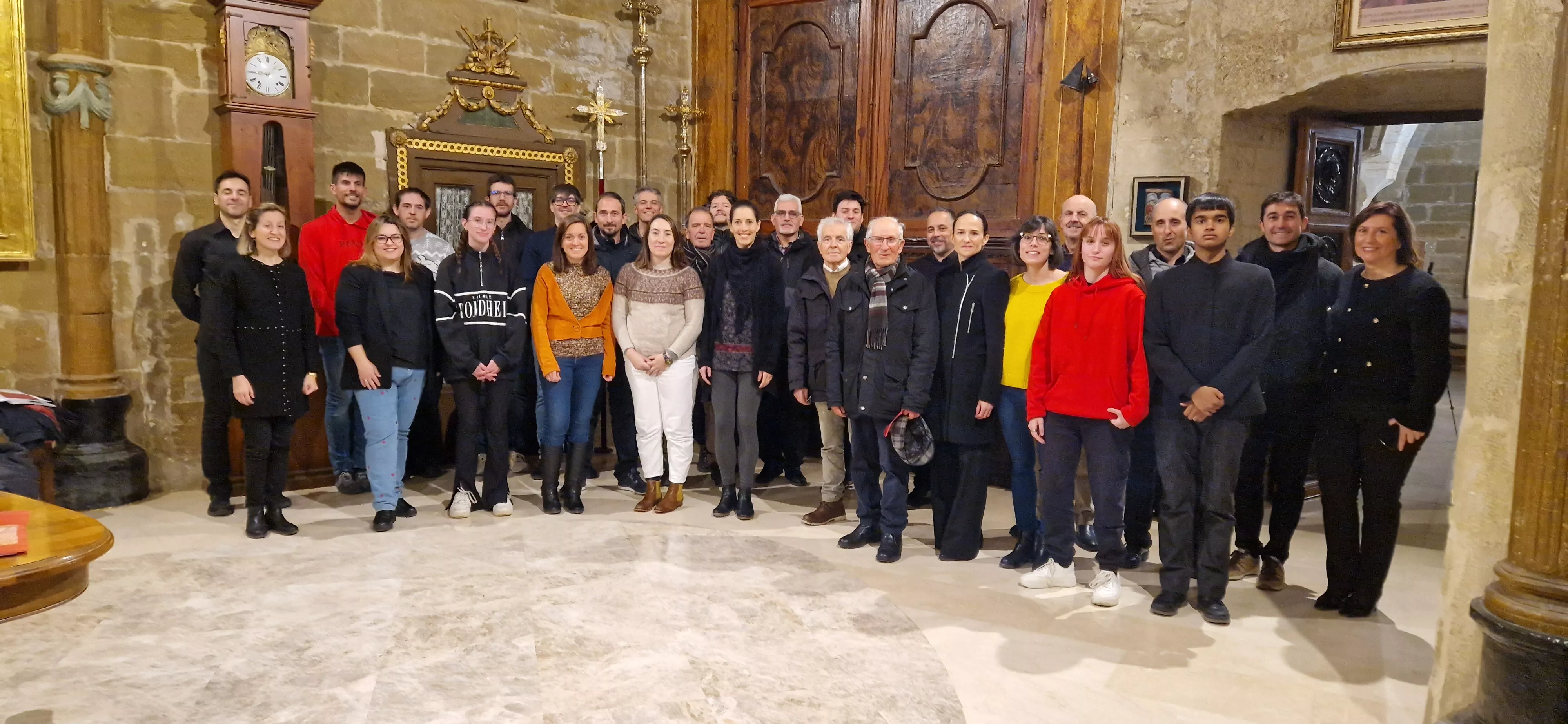 Imagen tomada después del concierto de Navidad de la Coral Oscense. Foto Myriam Martínez 