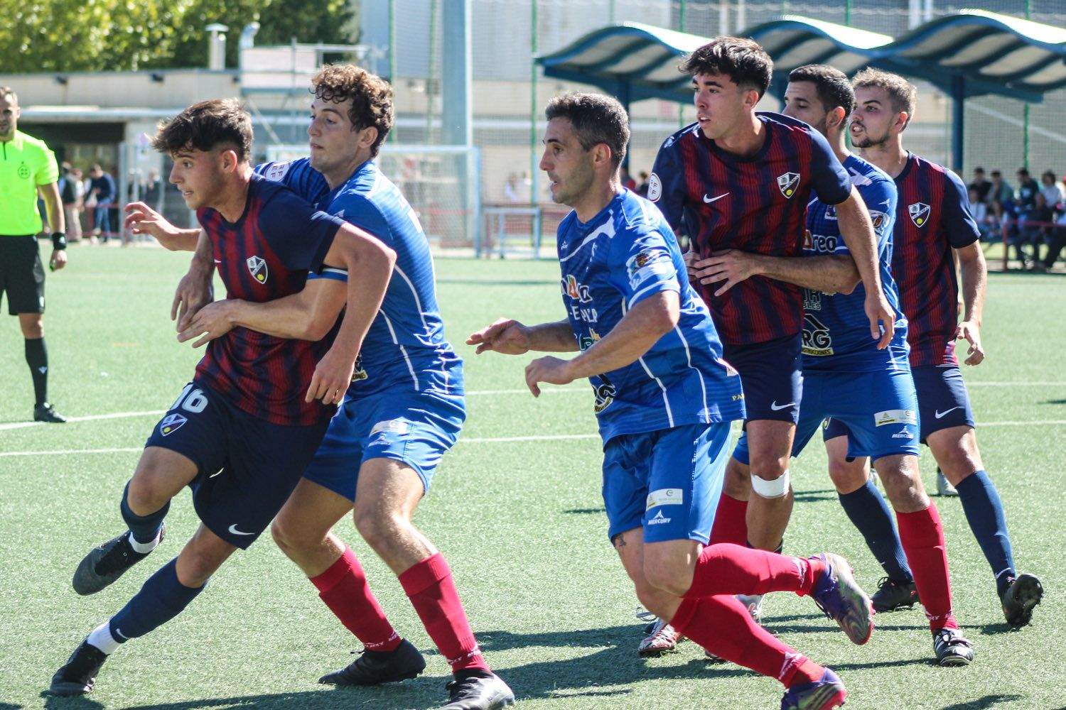 Un momento del Huesca B 0-1 Épila