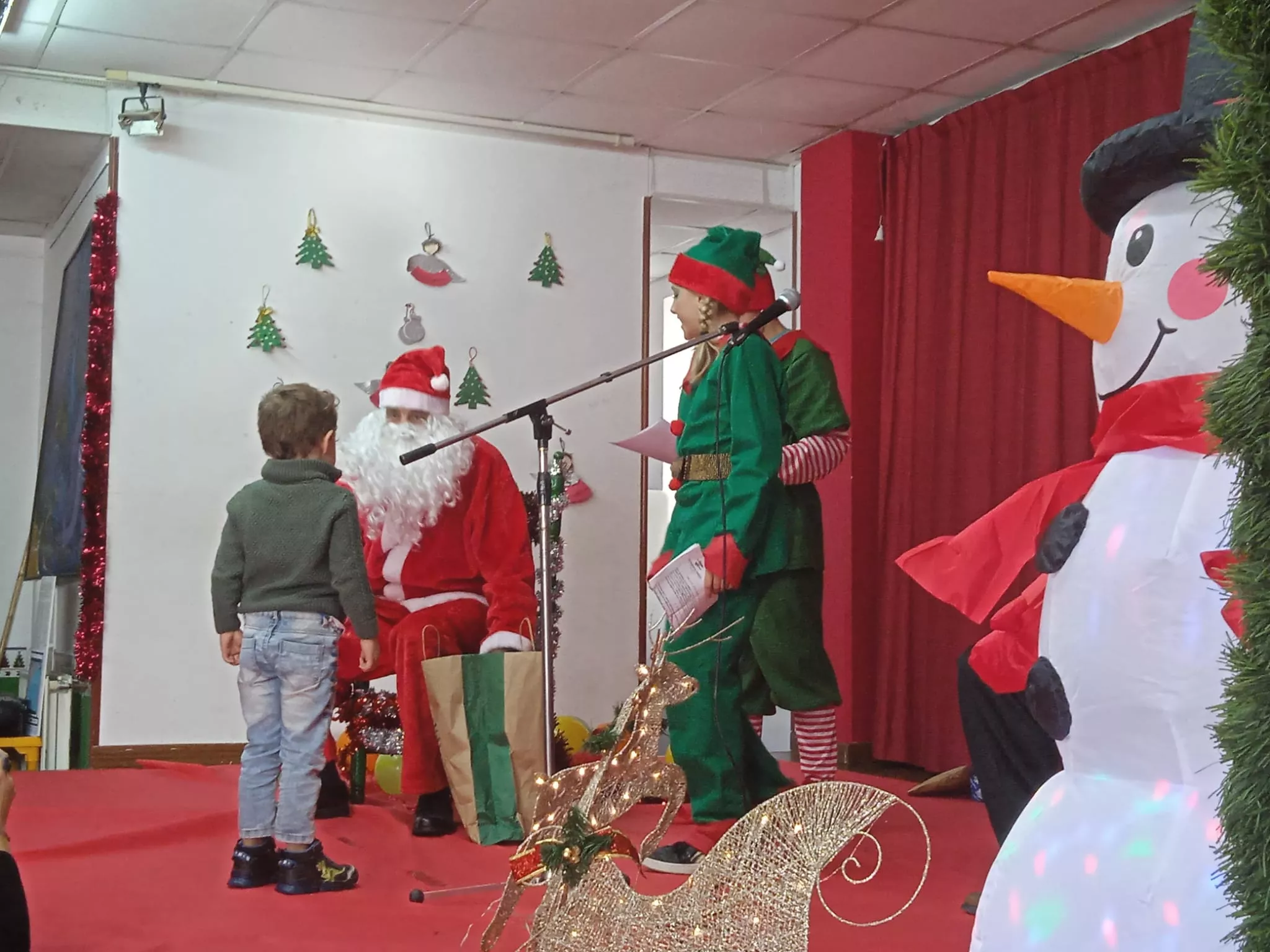 Papá Noel en la Casa de Andalucía en Huesca