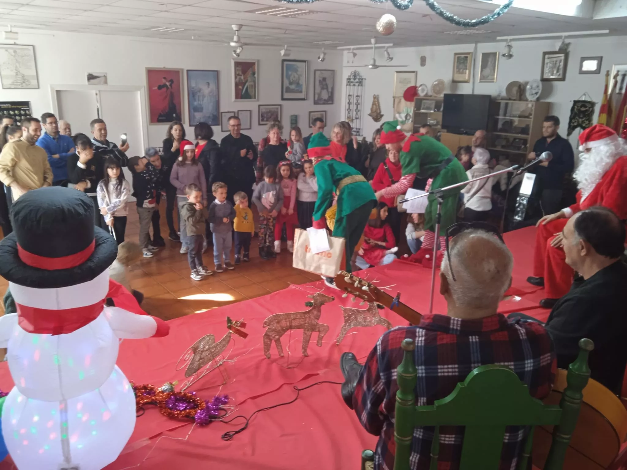 Papá Noel en la Casa de Andalucía en Huesca
