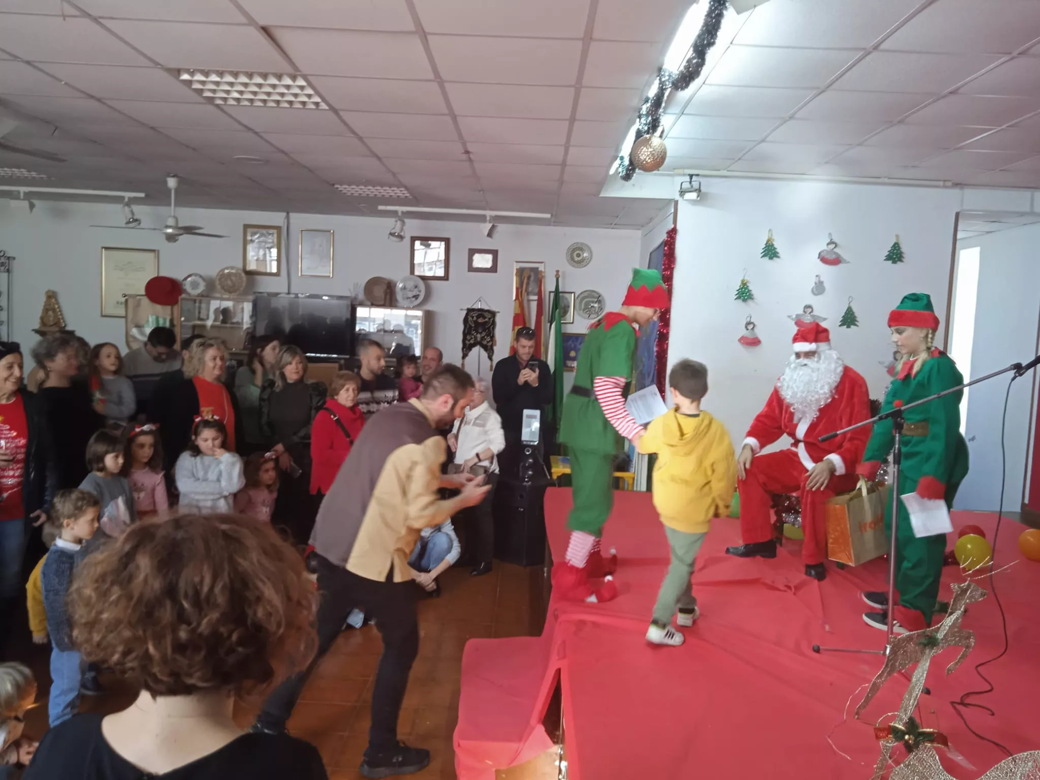 Papá Noel en la Casa de Andalucía en Huesca