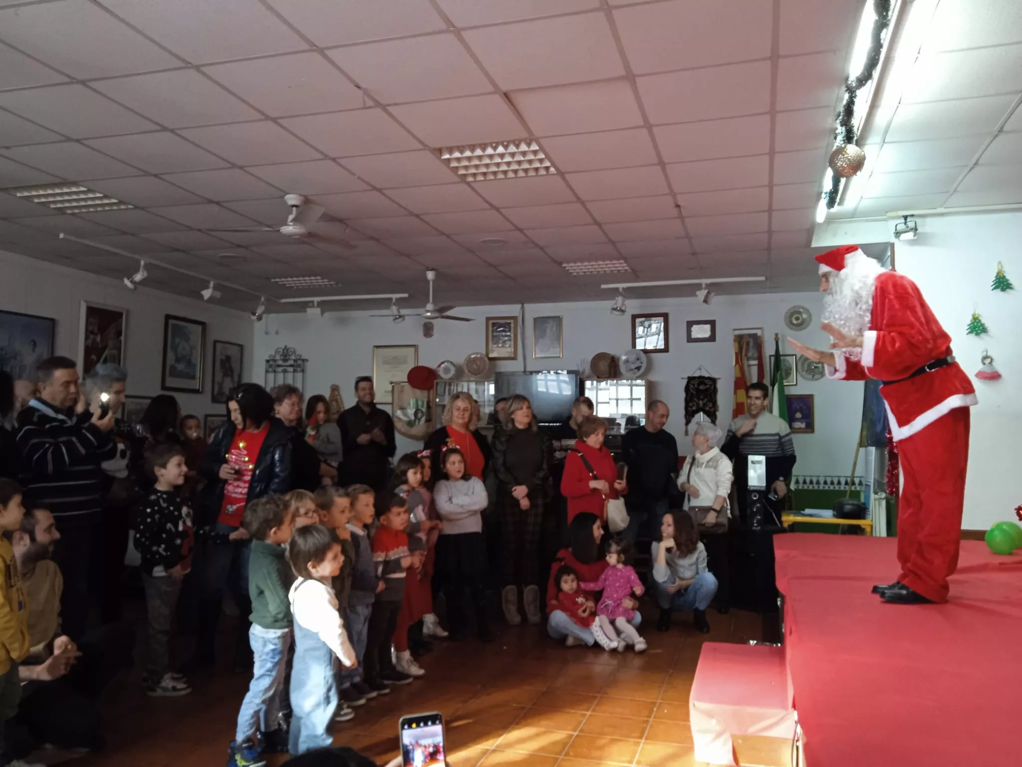 Papá Noel en la Casa de Andalucía en Huesca