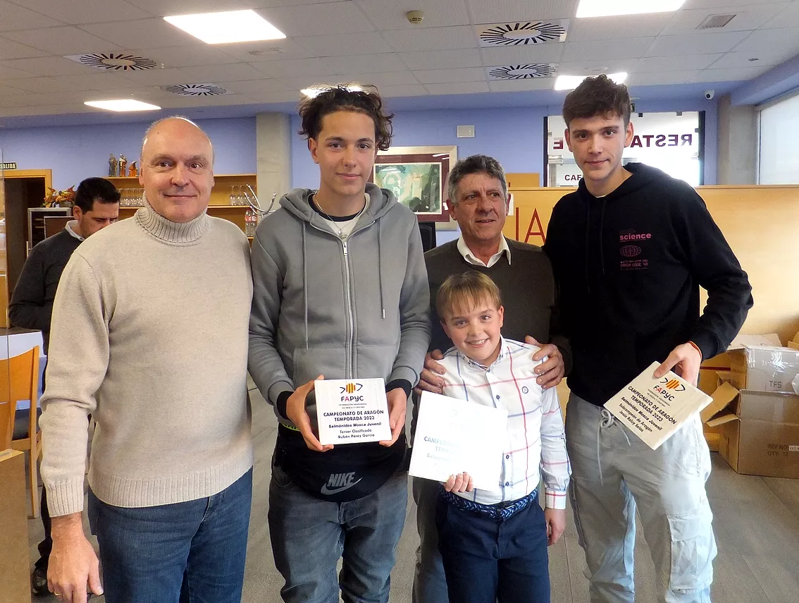 Campeonato de Aragón Mosca Juventud, los tres primeros