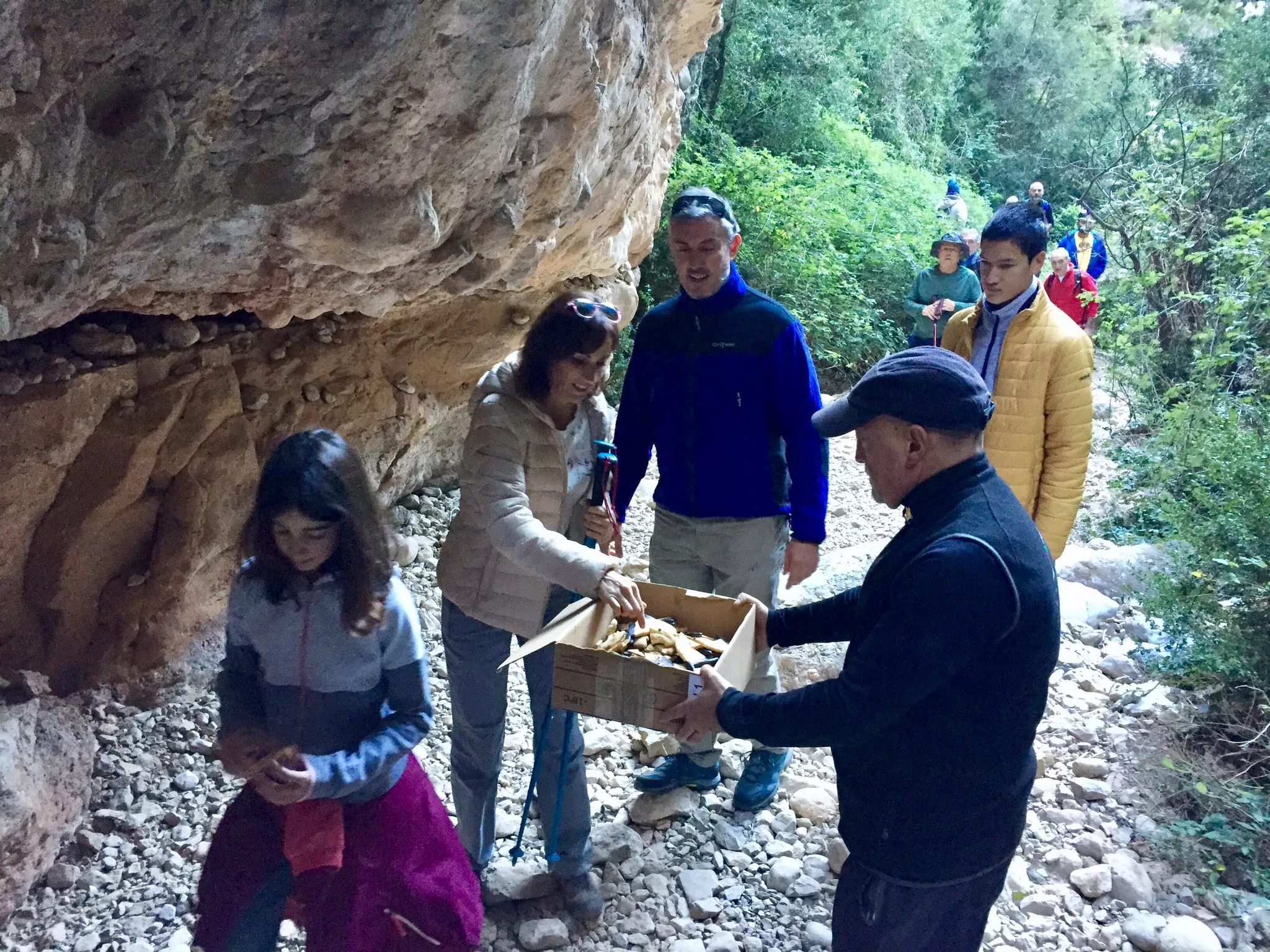 Belén de Peña Guara en las Gorgas. Foto: Quique Binué