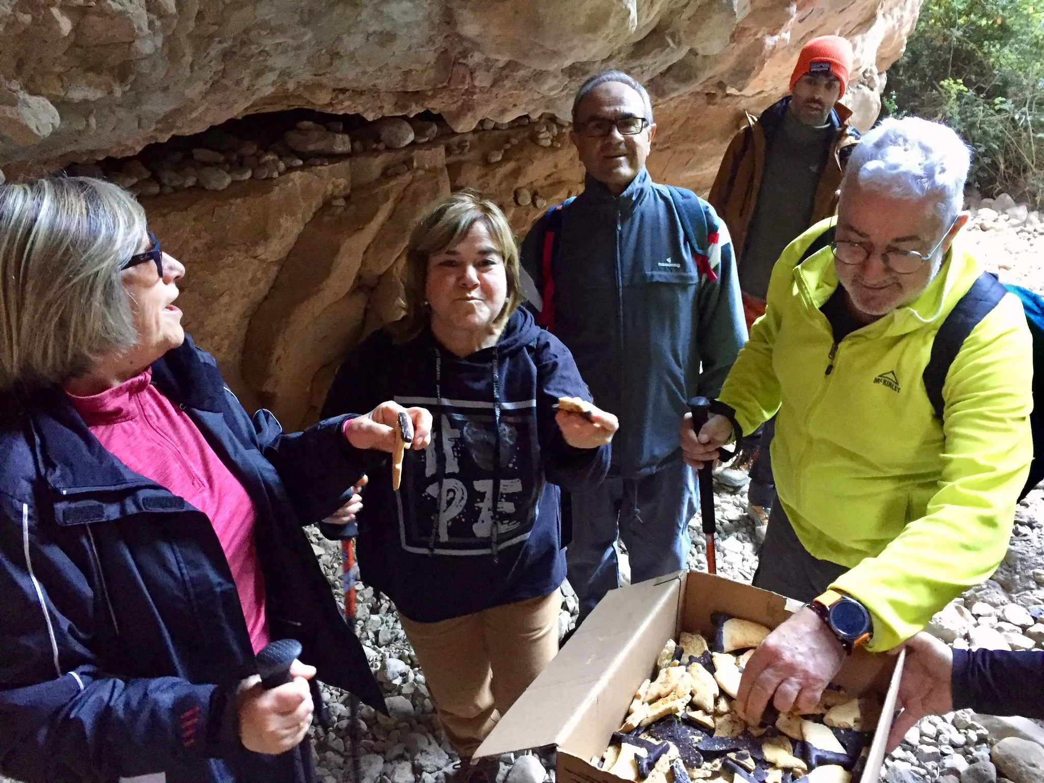 Belén de Peña Guara en las Gorgas. Foto: Quique Binué