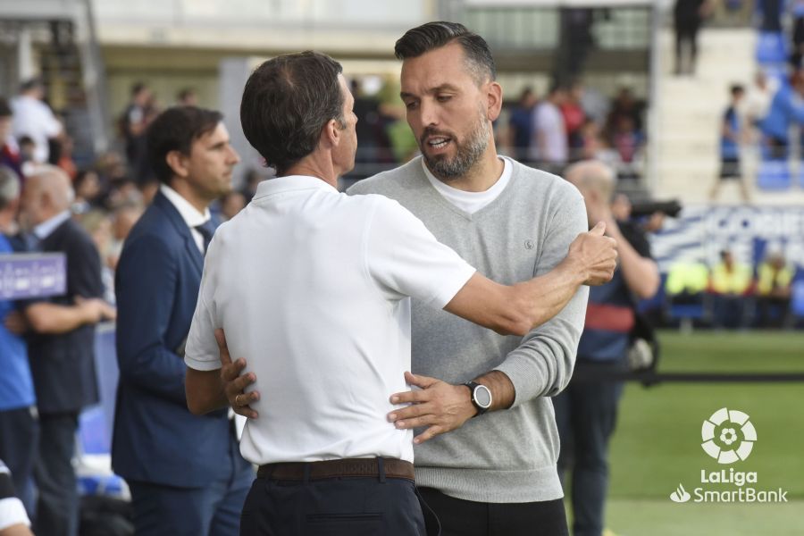 Imágenes del partido Huesca Lugo. Foto La Liga 