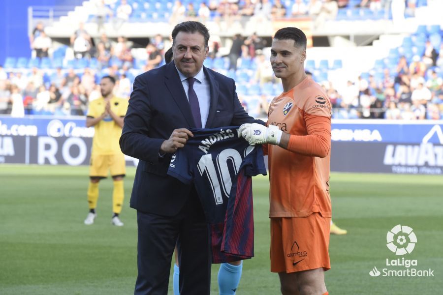 Imágenes del partido Huesca Lugo. Foto La Liga 