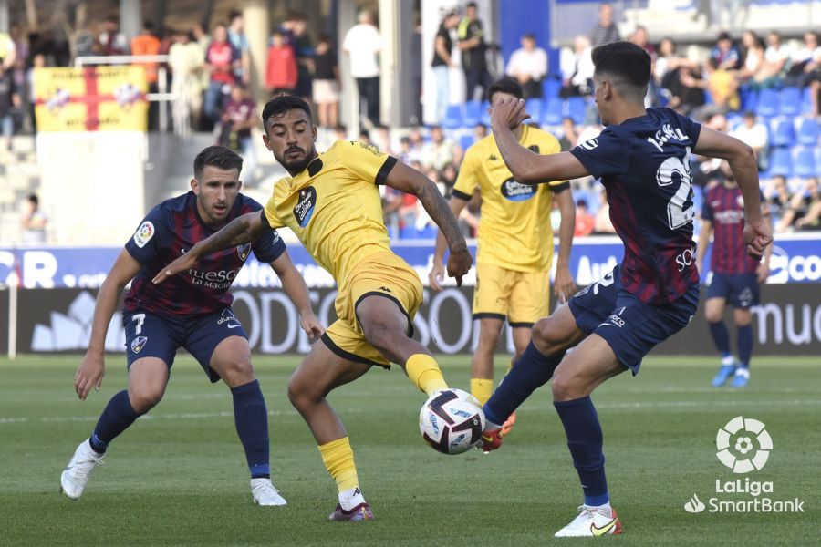 Imágenes del partido Huesca Lugo. Foto La Liga 