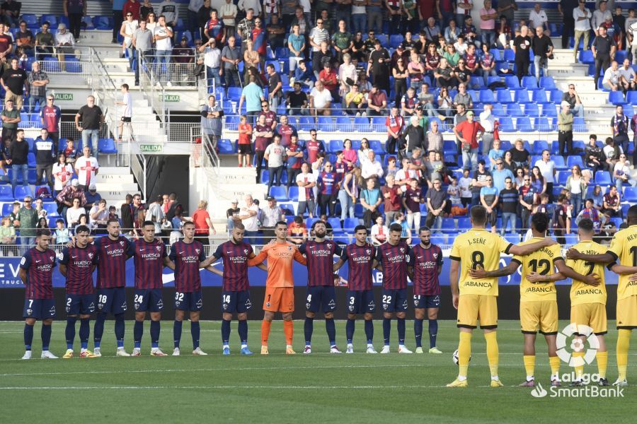 Imágenes del partido Huesca Lugo. Foto La Liga 