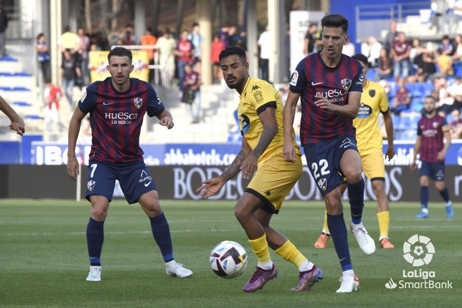 Imágenes del partido Huesca Lugo. Foto La Liga 