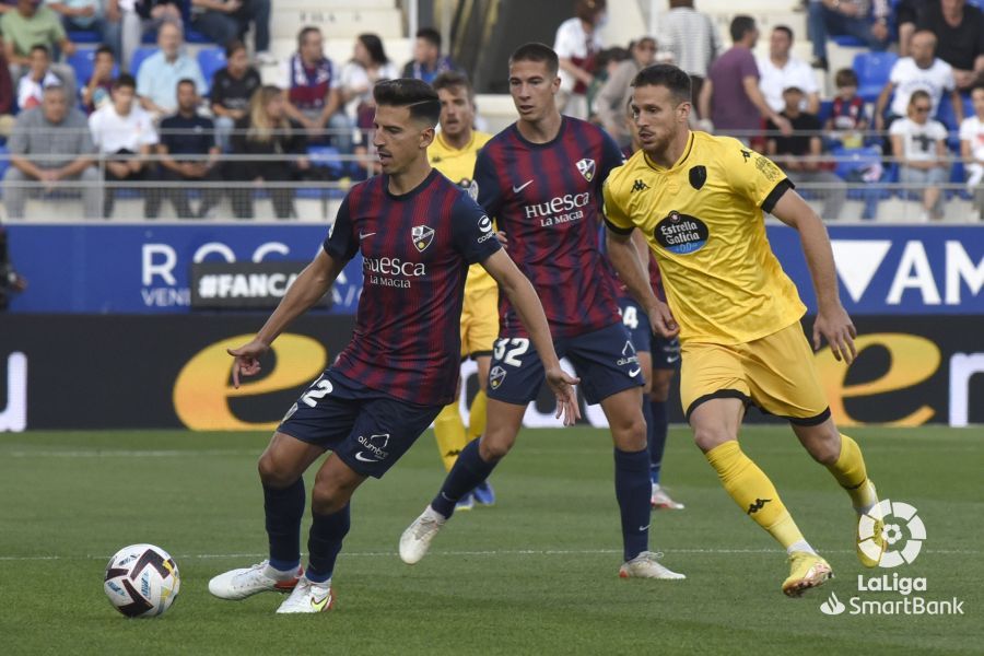 Imágenes del partido Huesca Lugo. Foto La Liga 
