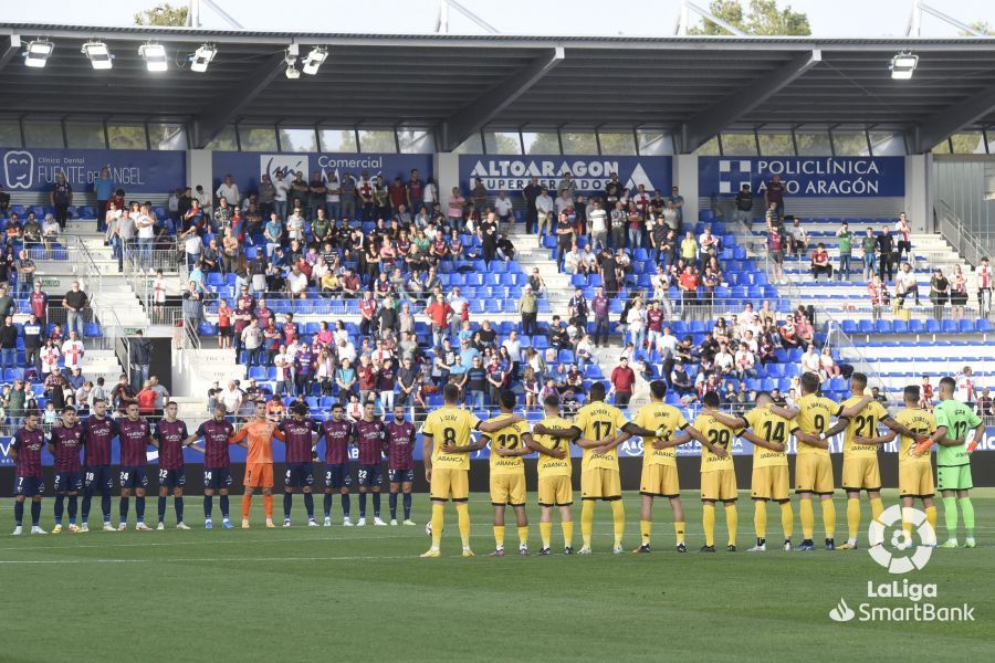 Imágenes del partido Huesca Lugo. Foto La Liga 