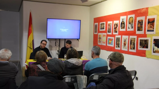 Carlos Migliaccio y Óscar Sipán, en el Centro Republicano. Foto Carlos Neofato Carlos Migliaccio y Óscar Sipán, en el Centro Republicano. Foto Carlos Neofato