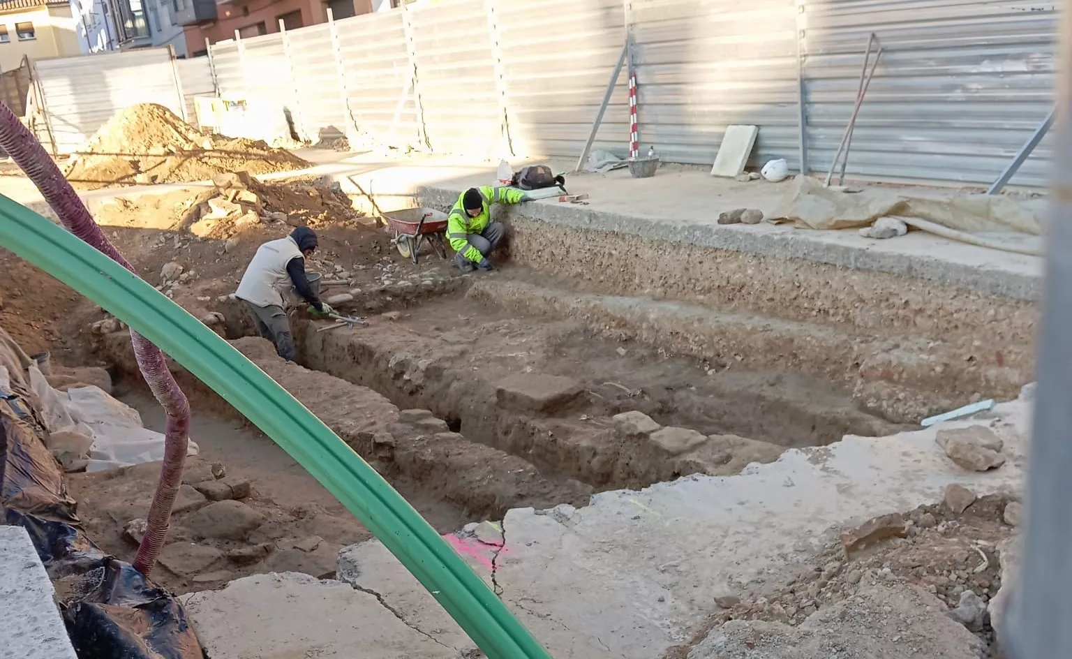Restos del Convento Colegio de la Merced en las excavaciones